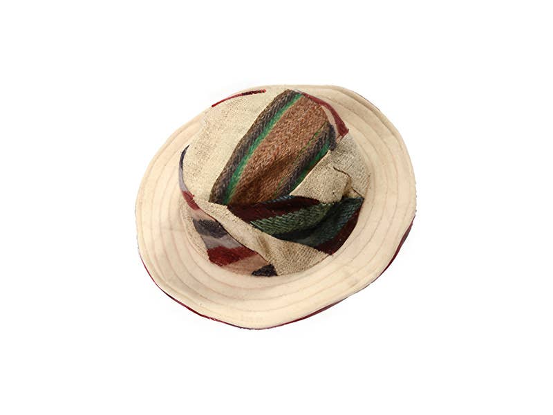 Friendly Folks Reversible Patch Hemp and Brushed Cotton Hat
