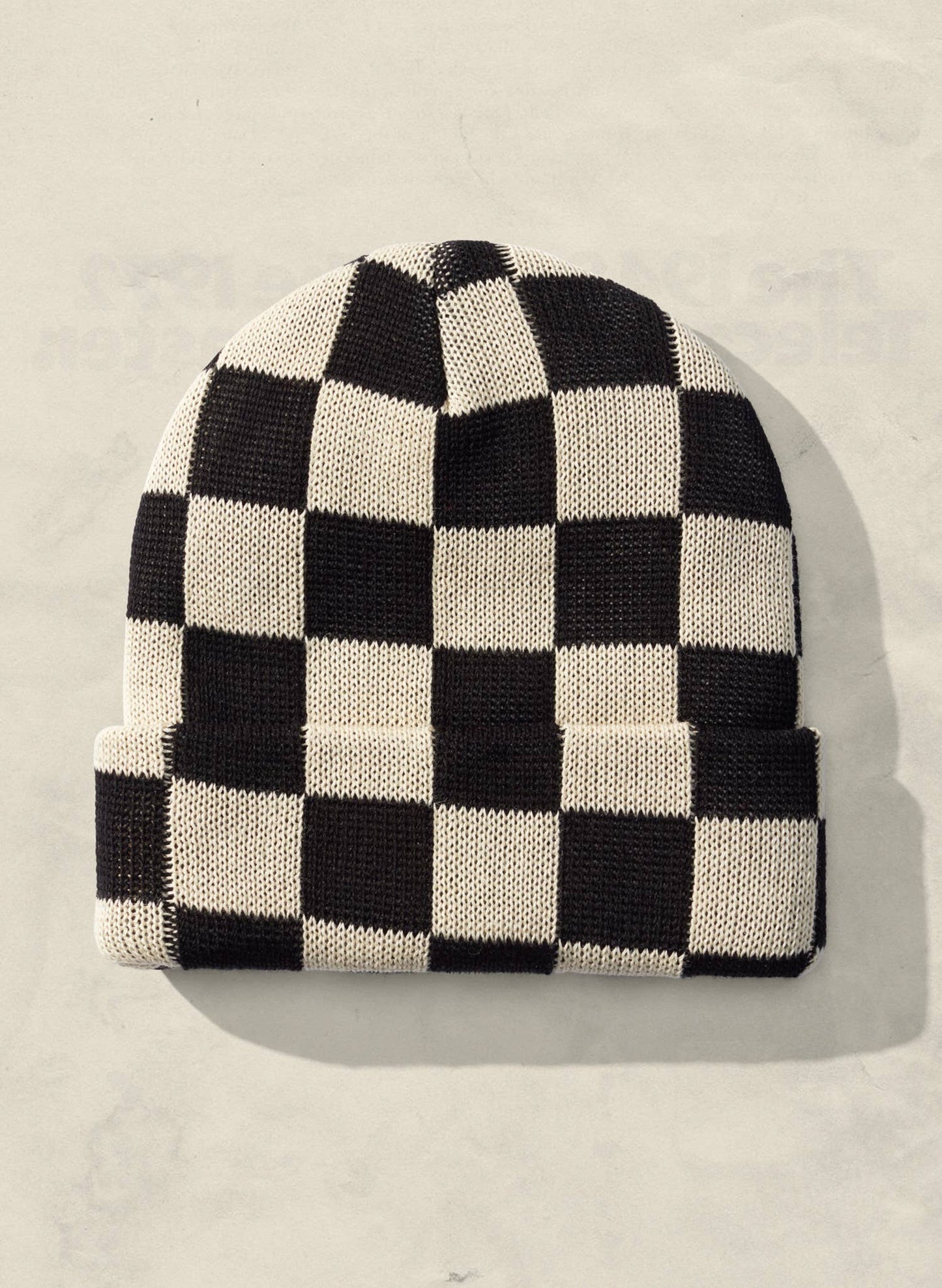 Checkerboard Hemp Beanie