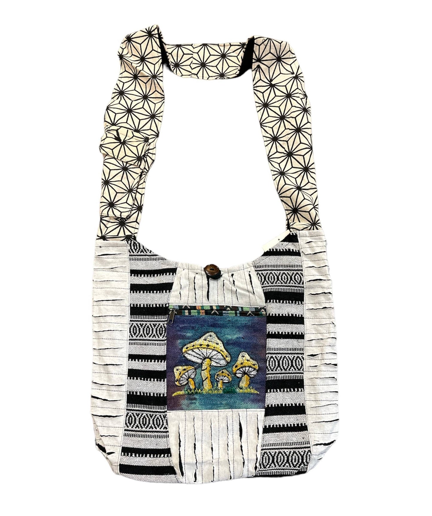 Cotton Hemp Mushroom Bag