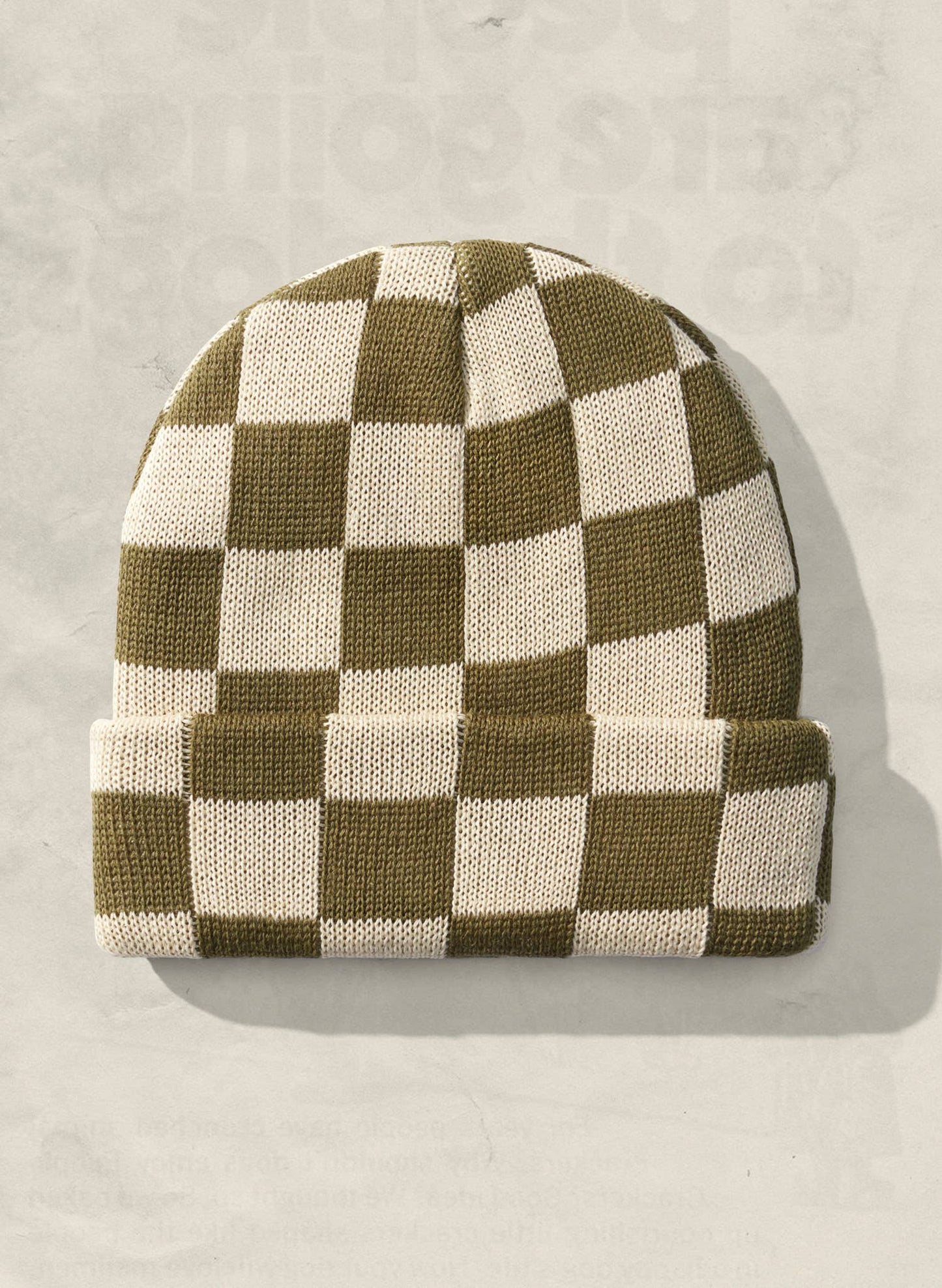 Checkerboard Hemp Beanie
