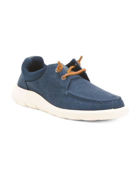 Navy Blue Hemp Shoe