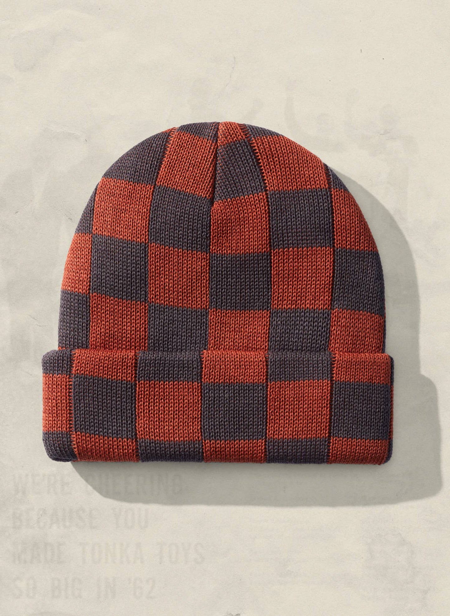 Checkerboard Hemp Beanie