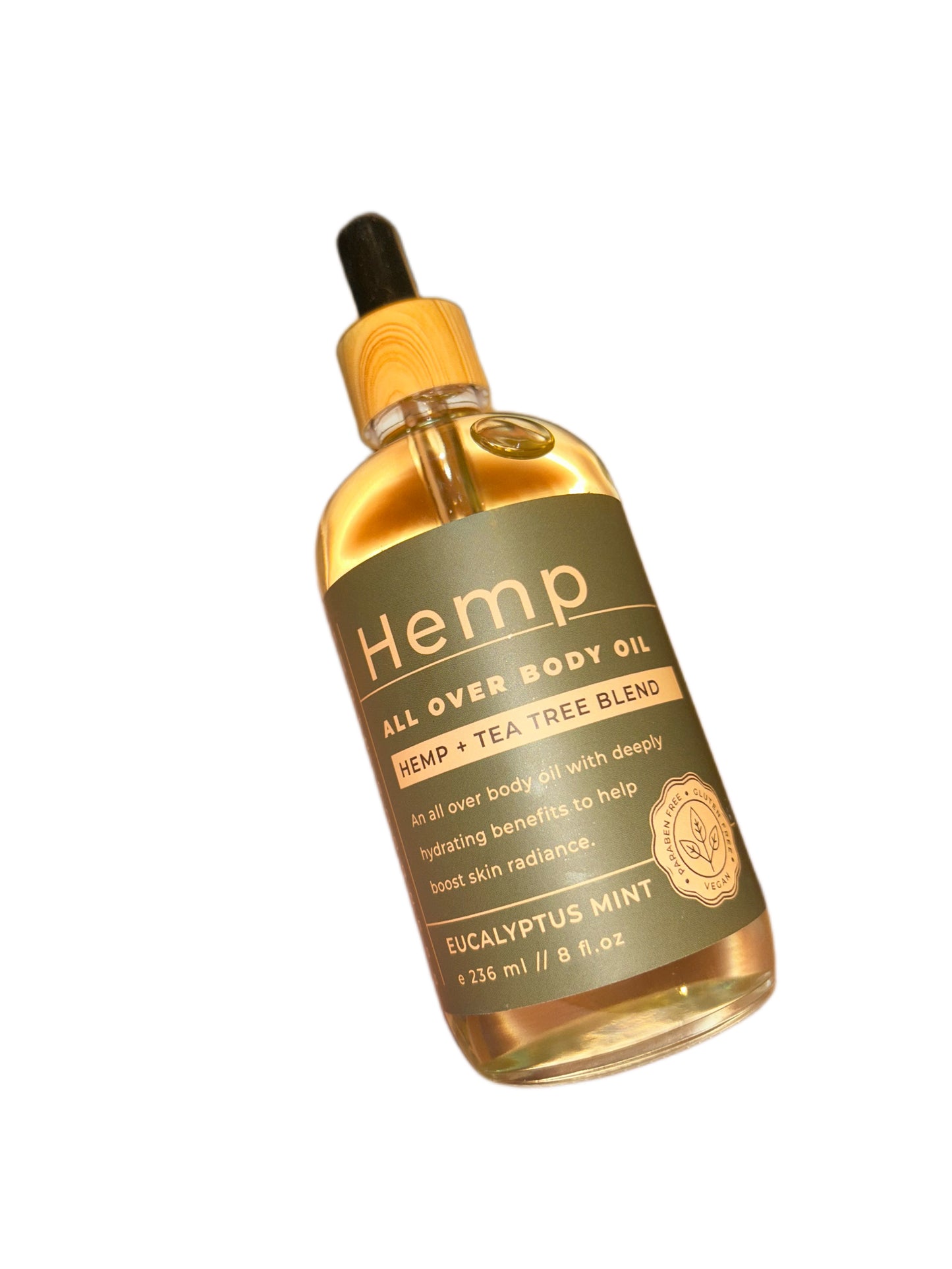 All Over Body Oil Hemp + Tea Tree Blend