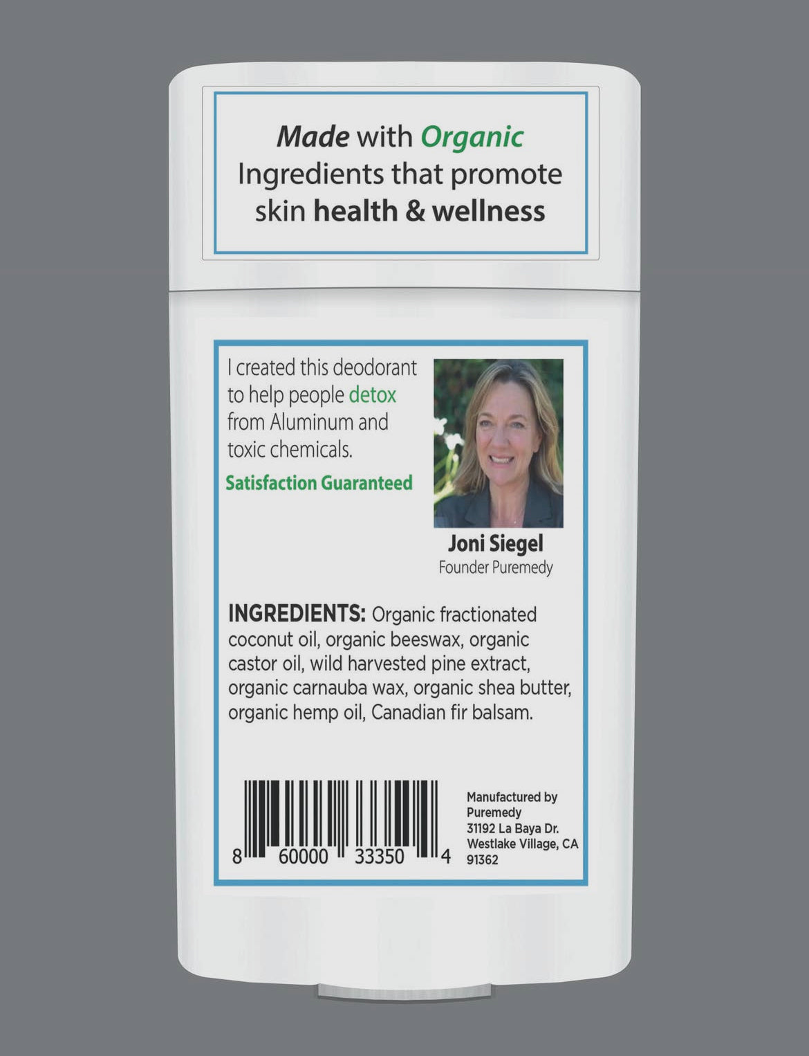 Natural Deodorant Sensitive Skin Unscented