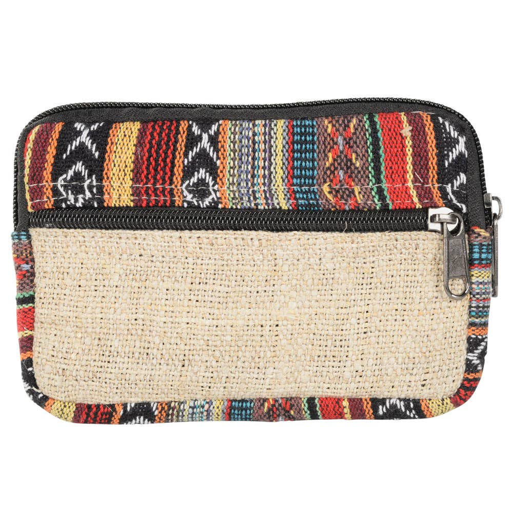 Zipper Hemp Coin Purse 6X5