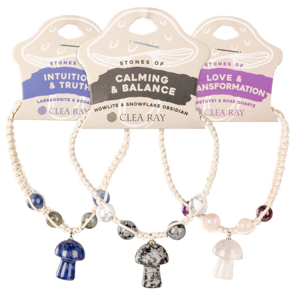 Crystal Mushroom Bracelet