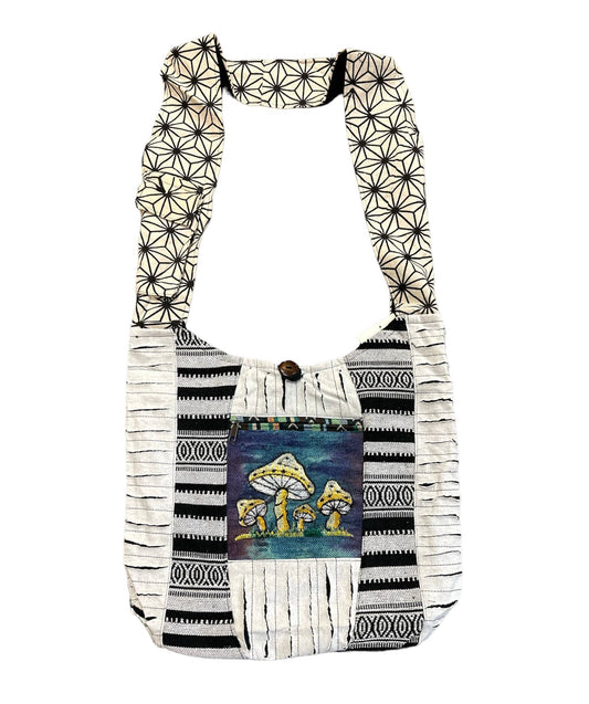 Cotton Hemp Mushroom Bag