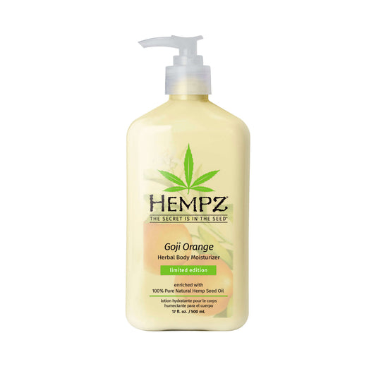 Orange goji hemp lotion