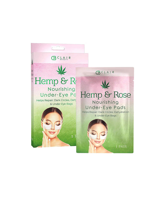 Hemp and Rose Under Eye Pads Clair Beauty