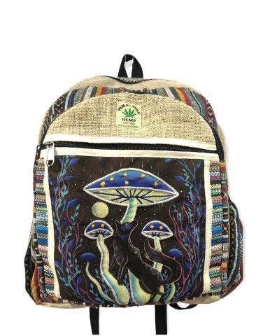 Hemp Fox on Mushroom Mini Backpack