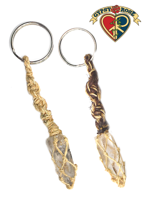 Himalayan Crystal Hemp Keychain