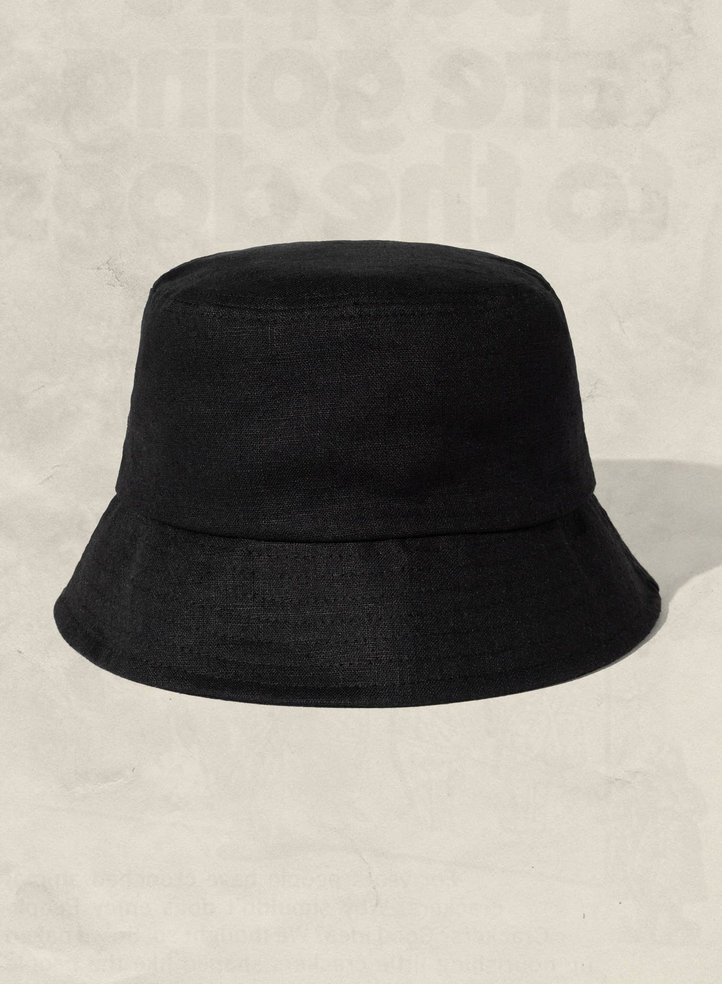 Hemp Bucket Hat - Black