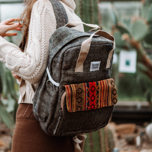 Hemp Backpack - Grey