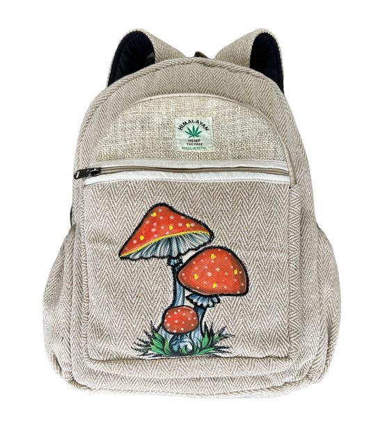 Hemp  Cherry Mushroom Backpack