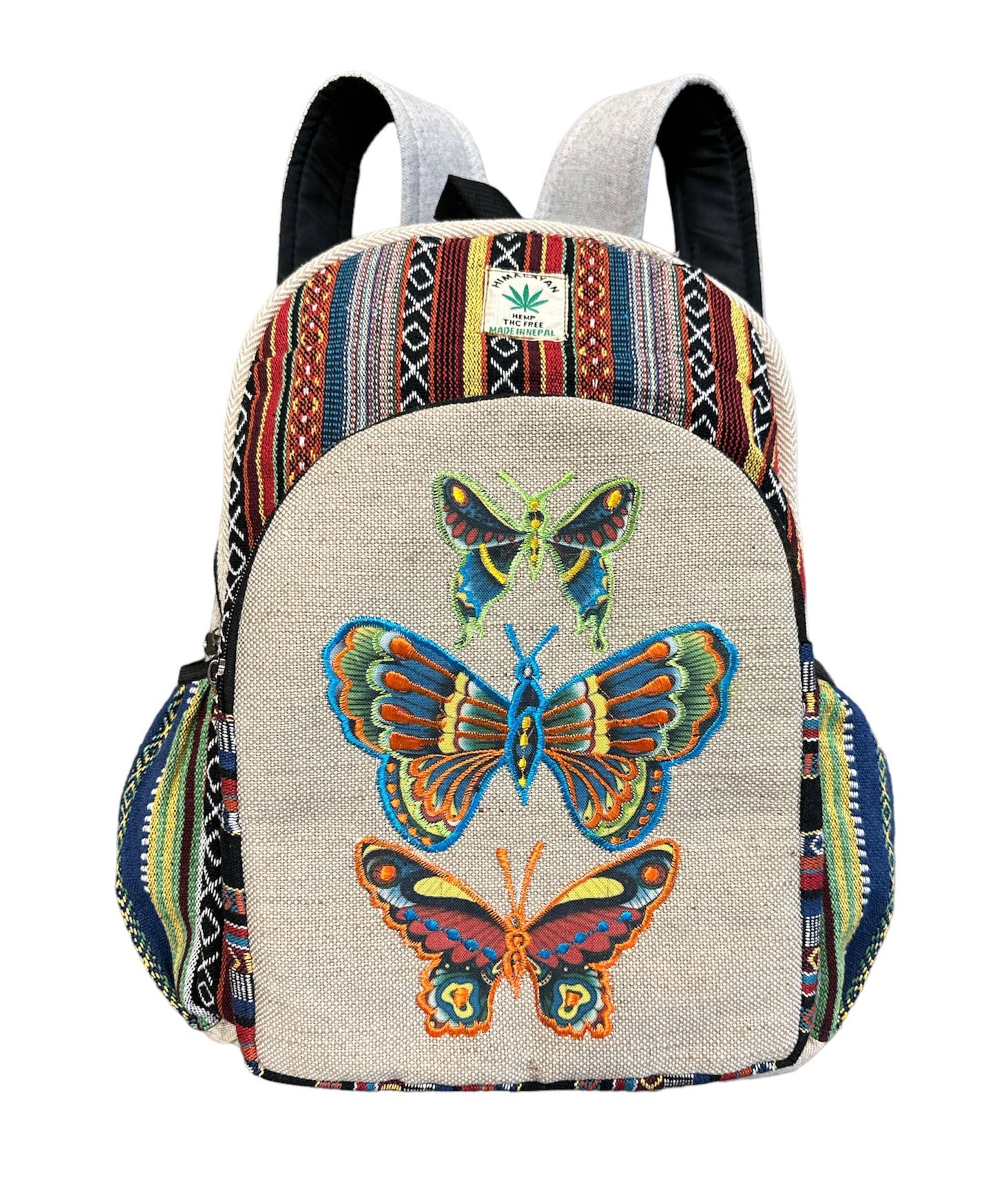 Hemp Triple Butterfly  Backpack